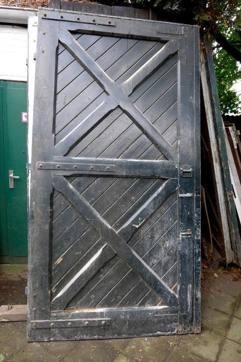 Mooie hoge oude dubbele schuur deuren 263 cm, Doe-het-zelf en Verbouw, Deuren en Horren, Gebruikt, Binnendeur, 200 tot 215 cm