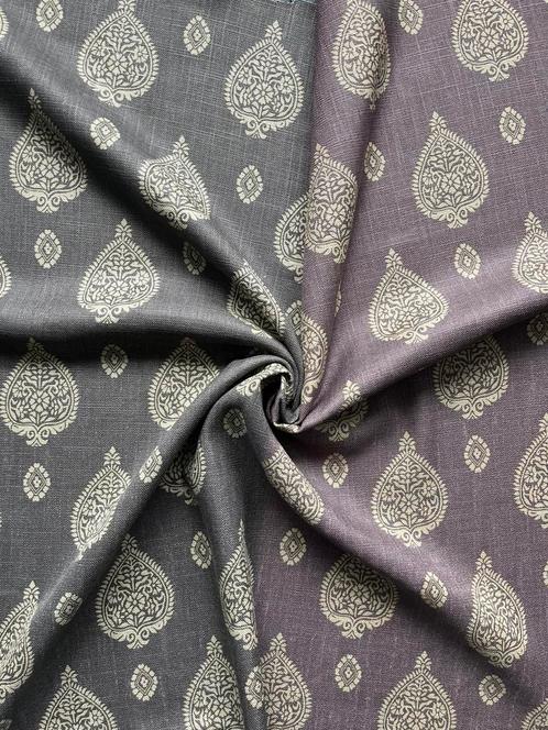 ‘MALAYA’ by ‘THE DESIGN ARCHIVES’, Hobby en Vrije tijd, Stoffen en Lappen, Gebruikt, Linnen, 120 cm of meer, 30 tot 200 cm, Overige kleuren