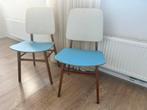 Set 2 vintage eetkamerstoeken, jaren 60-70 stoelen, Huis en Inrichting, Stoelen, Ophalen, Gebruikt, Twee