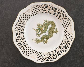 Vintage Schumann Arzberg porseleinen bord met draakmotief beschikbaar voor biedingen