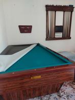 Biljart Wilhelmina 2.55 x 1.40 mtr  + keu's, telbord, lampen, Sport en Fitness, Biljarten en Poolen, Ophalen, Gebruikt, Biljarttafel