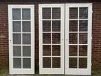 Glas deuren, hardhout 77,3x211, Deurkozijn, Gebruikt, 75 tot 150 cm, Hout