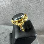 Gouden Ring | 14k | 4g | ovale heramiet | 16,75 | 390834, Ophalen of Verzenden, 17 tot 18, Dame, Goud
