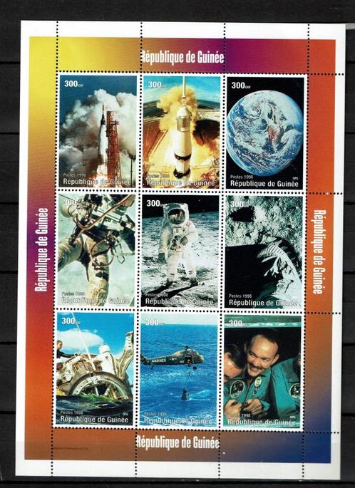 guinee 1998 pf blok ruimtevaart space, Postzegels en Munten, Postzegels | Thematische zegels, Postfris, Overige thema's, Ophalen of Verzenden