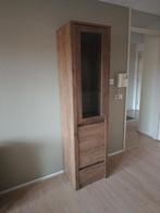 Vitrinekast, Ophalen, Met deur(en), Eikenhout, 50 tot 100 cm