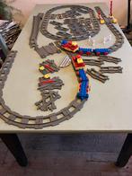 Duplo treinset, 2 treintjes, 63 rails etc, Kinderen en Baby's, Speelgoed | Thomas de Trein, Ophalen of Verzenden, Gebruikt