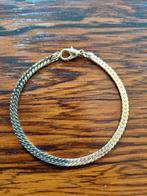 Prachtig vergulde armband antiek vintage slang geschakeld, Ophalen of Verzenden, Gebruikt, Goud, Overige materialen