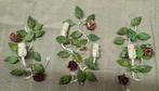 Vintage Franse Bloemenlampen Set van 3, Huis en Inrichting, Ophalen of Verzenden, Gebruikt, Metaal, Vintage