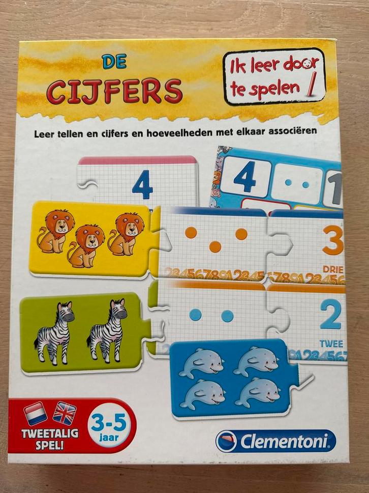 De Cijfers - Tweetalig Leerzaam Spel, Kinderen en Baby's, Speelgoed | Educatief en Creatief, Zo goed als nieuw, Taal en Lezen