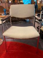 Seventies Gijs van der Sluis fauteuil opnieuw gestoffeerd, Huis en Inrichting, Stoelen, Ophalen, Bruin, Zo goed als nieuw, Eén