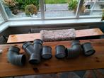 Pvc koppelstukken 125mm met rubber randen, Doe-het-zelf en Verbouw, Buizen en Afvoer, Ophalen, Afvoer, Pvc, Zo goed als nieuw
