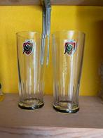 Zes stuks,  6 bierglazen Jupiler Tauro, Ophalen of Verzenden, Zo goed als nieuw
