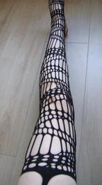jarretel pantyhose panty fishnet net sexy fetish goth punk, Kleding | Dames, Verzenden, Zwart, Nieuw, Panty