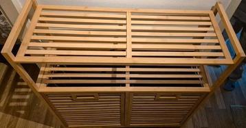 Dubbele wasmand bamboe beschikbaar voor biedingen