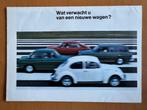 Folder VW Volkswagen programma 1968-08, Ophalen of Verzenden, Gelezen, Volkswagen