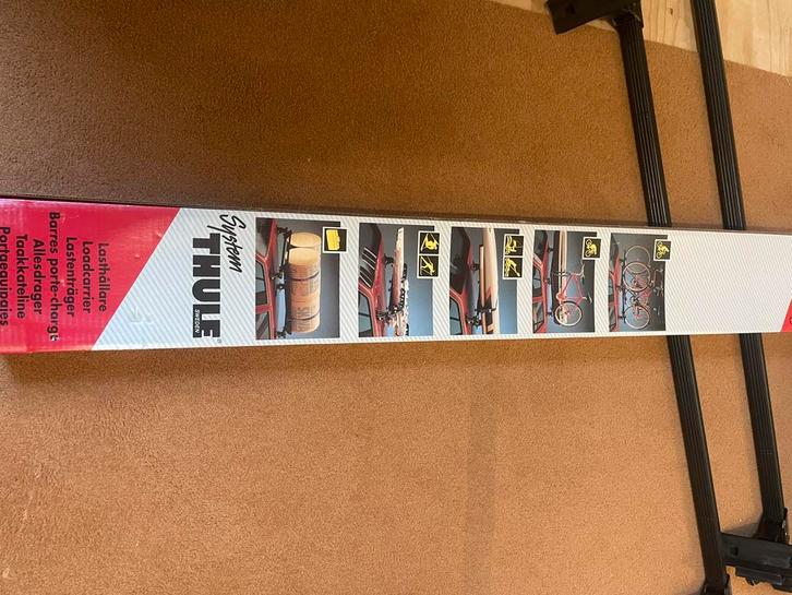 Jetbag dakkoffer + Thule 451 dakdragers -, Auto diversen, Dakkoffers, Gebruikt, Ophalen