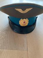 Sovjet militaire vizier cap commandant hoed luchtmacht USSR, Verzamelen, Overige typen, Overige gebieden, Luchtmacht, Ophalen of Verzenden