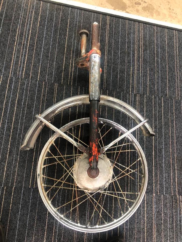 Zundapp 517 Voorvork Compleet met Wiel, Fietsen en Brommers, Brommeronderdelen | Zundapp, Gebruikt, Overige typen, Ophalen