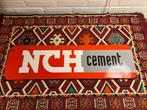 Emaille bord NCH cement Langcat Bussum, Verzamelen, Merken en Reclamevoorwerpen, Ophalen of Verzenden, Zo goed als nieuw, Reclamebord