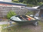 jeanneau aqua peche 370, Watersport en Boten, Vis- en Consoleboten, Overige materialen, Benzine, Buitenboordmotor, Gebruikt