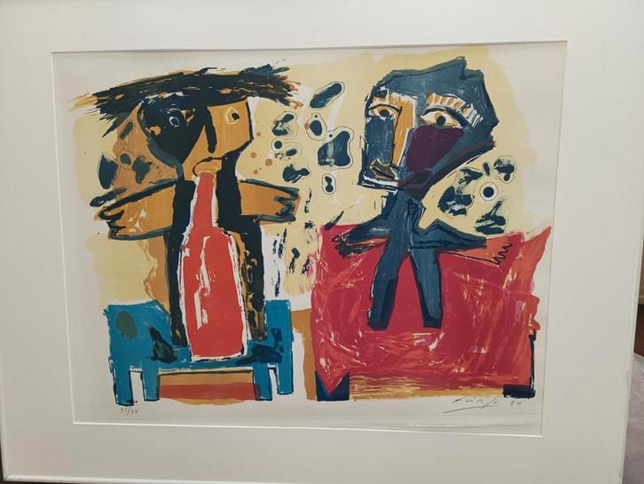 John Lie a Fo Zeefdruk handgesigneerd, Antiek en Kunst, Kunst | Litho's en Zeefdrukken, Ophalen of Verzenden