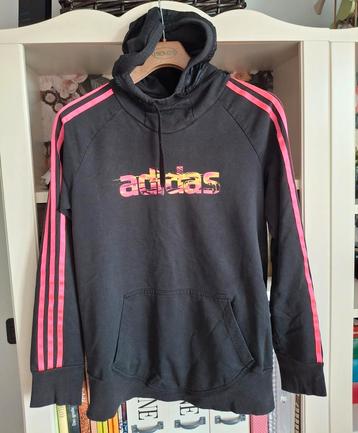 Adidas hoody zwart roze maat M beschikbaar voor biedingen