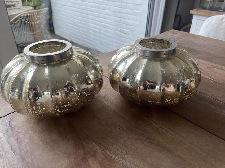 Rivièra maison windlichten, Huis en Inrichting, Woonaccessoires | Kandelaars en Kaarsen, Zo goed als nieuw, Kandelaar, Minder dan 25 cm