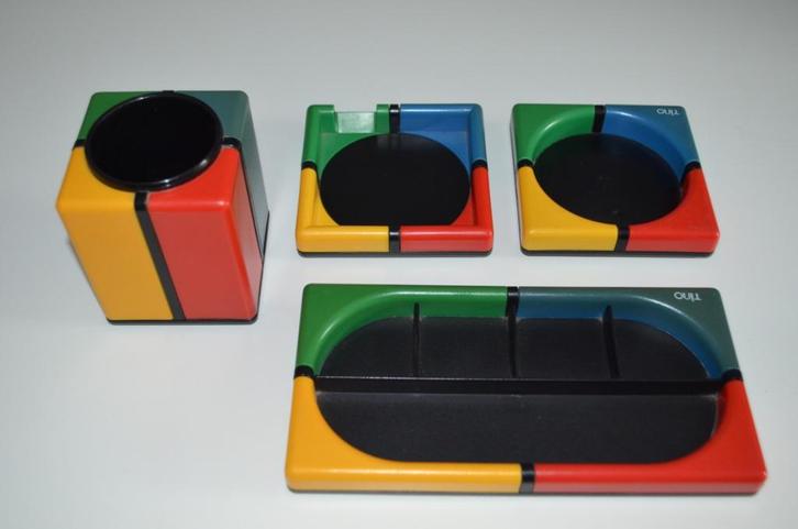 Iconische TINO design bureauset - TT designs for Wella 1980, Diversen, Bureau-accessoires, Gebruikt, Ophalen of Verzenden