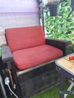 steigerhouten tuinset, Tuin en Terras, Tuinsets en Loungesets, Ophalen, 4 zitplaatsen, Gebruikt, Steigerhout
