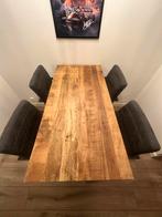 Bartafel met 4 barstoelen, Ophalen, Gebruikt, 100 tot 150 cm, 50 tot 100 cm