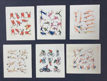 1972 Sport en Spel stickers diverse sporten compleet !! beschikbaar voor biedingen