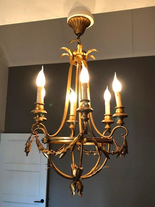 Antieke Italiaanse kroonluchter, Huis en Inrichting, Lampen | Kroonluchters, Gebruikt, Ophalen