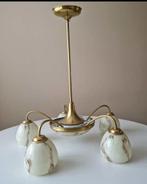Vintage plafondlamp 50-60er jaren, Huis en Inrichting, Lampen | Kroonluchters, Metaal, Zo goed als nieuw, Ophalen
