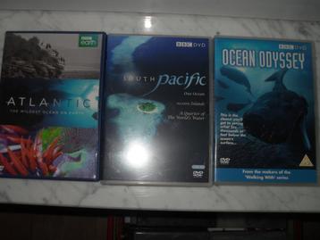 DVD'S OCEAN ODYSSEY,SOUTH PACIFIC & ATLANTIC. beschikbaar voor biedingen