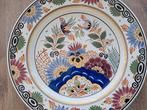 Groot Wandbord met Ophangsysteem - Handgeschilderd, Antiek en Kunst, Antiek | Wandborden en Tegels, Ophalen of Verzenden