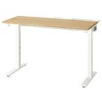 MITTZON Desk, oak veneer/white, 120x60 cm Ikea, Huis en Inrichting, Bureaus, Ophalen, Nieuw, Bureau