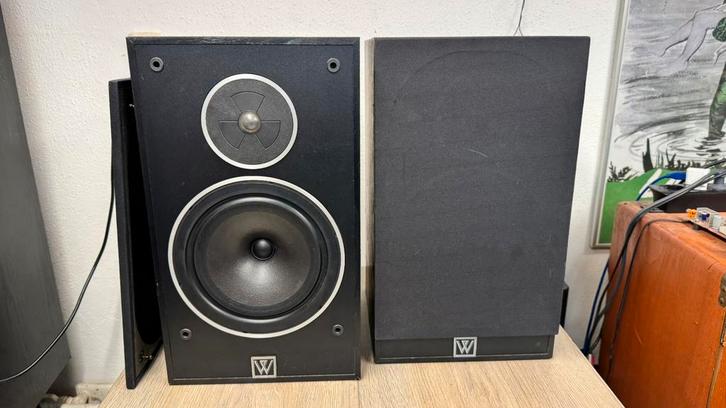Wharfedale 505.2 bookshelf speaker set, Audio, Tv en Foto, Luidsprekers, Gebruikt, Front, Rear of Stereo speakers, 60 tot 120 watt