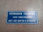 Verboden toegang bord - Halloween decoratie, Ophalen of Verzenden