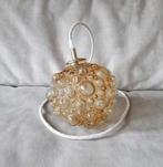 Vintage hanglamp | Jaren 60 lamp | Bubble lamp | amber kleur, Ophalen of Verzenden, Zo goed als nieuw, Minder dan 50 cm