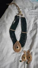 Ketting en oorbellen marokkaanse sieraden, Sieraden, Tassen en Uiterlijk, Ophalen of Verzenden, Zo goed als nieuw, Zilver, Overige materialen
