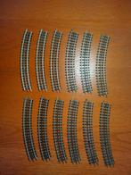 Trix Express 4312 - Gebogen rails R1 (12x), Hobby en Vrije tijd, Modeltreinen | H0, Gebruikt, Gelijkstroom, Trix, Rails