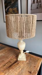 Massieve vintage lampenvoet onyx natuursteen, Ophalen of Verzenden, Zo goed als nieuw, Minder dan 50 cm
