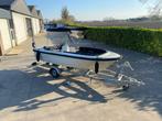Sloep met 15pk motor en trailer, 10 tot 30 pk, Binnenboordmotor, Ophalen of Verzenden, Zo goed als nieuw
