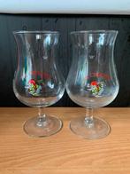 2 verschillende oude La Chouffe bierglazen 25 cl, Ophalen of Verzenden, Glas of Glazen, Overige merken