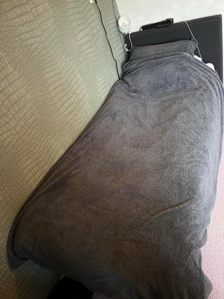 Zachte Teddy Dekbedovertrek met Kussensloop, Eenpersoons, Dekbedovertrek, Ophalen of Verzenden, Zo goed als nieuw