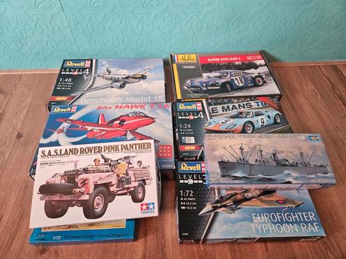 8 Bouwdozen Tamiya Revell Heller nog in plastic, Hobby en Vrije tijd, Modelbouw | Overige, Zo goed als nieuw, 1:50 tot 1:144, Ophalen of Verzenden
