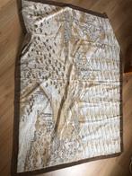 Guido vietri vintage groot doek katoen bruin, Ophalen of Verzenden, Zo goed als nieuw, X, Sjaal