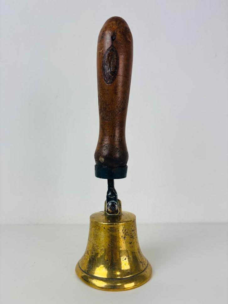 Antieke Engelse schoolbel 1920, Antiek en Kunst, Curiosa en Brocante, Ophalen of Verzenden