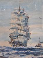 Schilderij van een zeilschip, Antiek en Kunst, Kunst | Schilderijen | Klassiek, Ophalen of Verzenden
