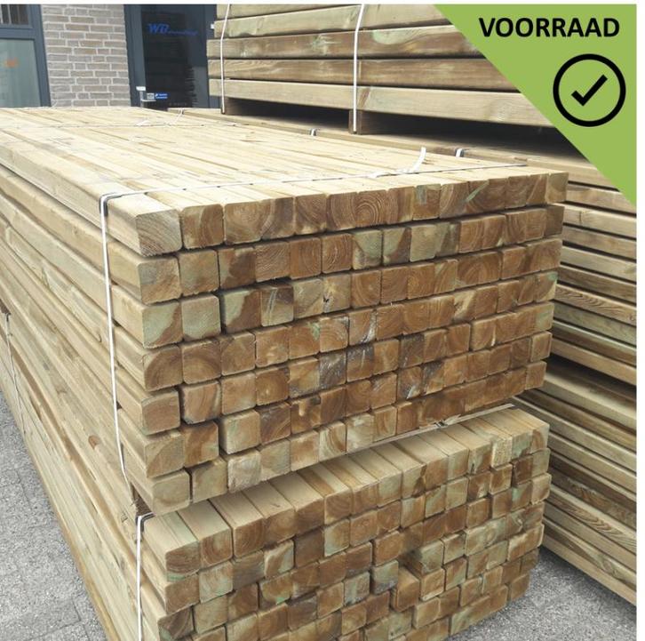 Geïmpregneerde tuinpalen, schuttingpalen, palen, paal, tuin, Tuin en Terras, Palen, Balken en Planken, Nieuw, Palen, 250 cm of meer